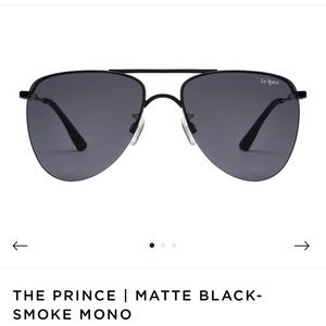 Le Specs THE PRINCE | MATTE BLACK-SMOKE MONO